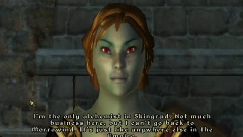 The most messed up conversation in Oblivion.