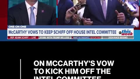 ON MCCARTHY'S VOWTO KICK HIM OFF THEINTEL COMMITTEE,