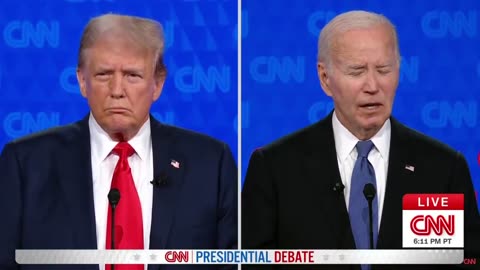 CNN Debate: BIDEN IS SICK. Listen to his voice and look at his eyes