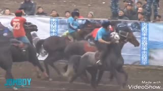 NEVER SEEN BEFORE Buzkashi, the sport that uses dead goats as the ball
