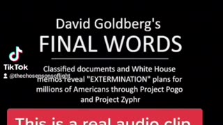 David Goldberg Exposes Why Americans are Being Surveilled.