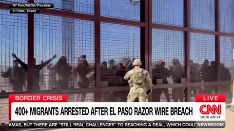 CNN Briefly Covers Storming Of Border