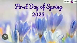 Today is first day of spring 2023 and spring break 2023 3/20/23