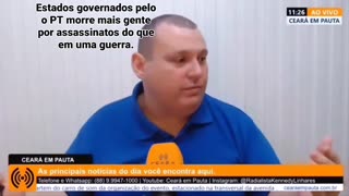 A guerra no Brasil.