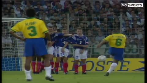 Roberto Carlos Incredible Free Kick (France 1997) (Sky Sports English Commentary) [HD]