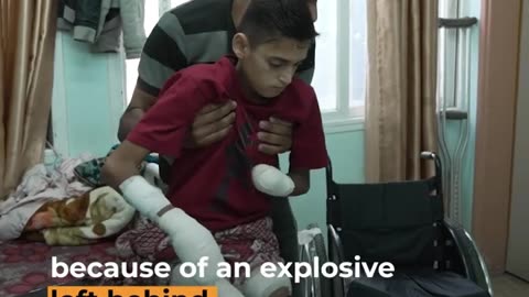 15-year-old in Gaza loses legs and hand due to Israeli bombing