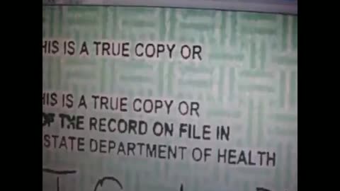 2011, Obama Birth Certificate from the White House is fake(2.01, )