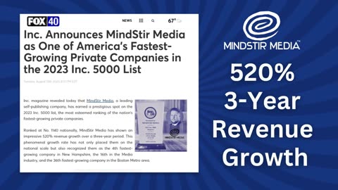 Self-Publishing Company MindStir Media Makes the 2023 Inc. 5000 List