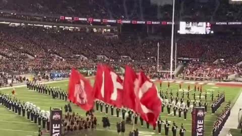 The exciting opening ceremony of the rugby match