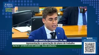 "Falam que somos contra a democracia e recebem Nicolás Maduro. Tá de sacanagem? diz Nikolas em CPMI