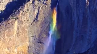 Rainbow Waterfall at Yosemite National Park