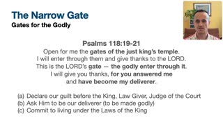 The Gate and The Way of Matthew 7: Video 04 - Getting through the Gate