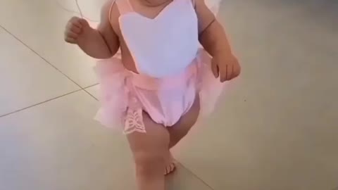 Cute baby as butterfly