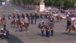 French Police motorcyclists crash into each other