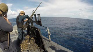 GMC(Sel) Morrill .50-Cal Gun Shoot on USS Billings
