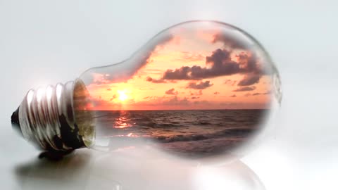 Sunset In A Light Bulb