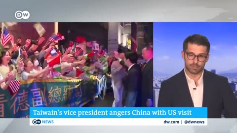 Taiwan VP Lai's visit to US gets angry reaction from China | DW News