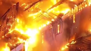 Massive blaze engulfs church complex in New Jersey, with no injuries reported - SKY NEWS