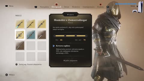 Secret armor and weapons in Assassin's Creed Mirage using the Mysterious Shards. Akarkuf
