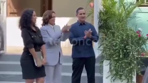Kamala IGNORANTLY Claps Along With Song Protesting Her