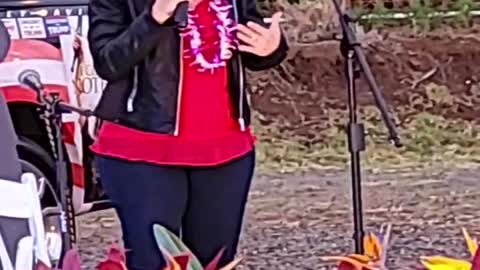Levana Lomma at the Maui GOP Event in Kula May 27, 2022