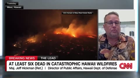 Video shows Hawaii wildfires spread across..