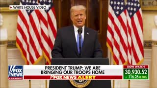 President Trump gives a farewell address to the American people