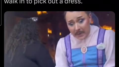 Disneyland | Man in a Dress Works a Dress Store for Little Girls