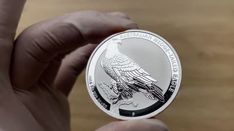 Australian Wedge Tailed Eagle Perth Mint Australia 1oz Silver BU Coin 2016