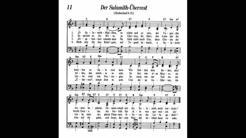 Der Sulamith Überrest (Lied 11 aus Singt Jehova Loblieder)