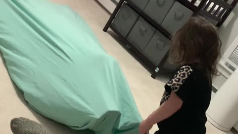 Toddler Taken Out by Fitted Sheet