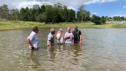 Baptisms in our Dam - 8th January 2023