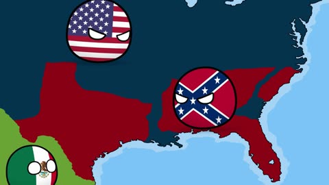 The American Civil War - Countryballs