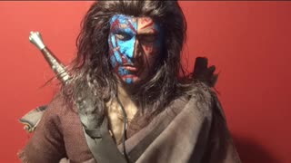 1/6 scale custom action figure William Wallace Battle Damaged Braveheart Mel Gibson head sculpt