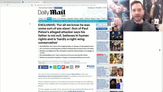 PAUL PELOSI'S ATTACKER WAS MORE LIKELY A SEX SLAVE BREAKING FREE