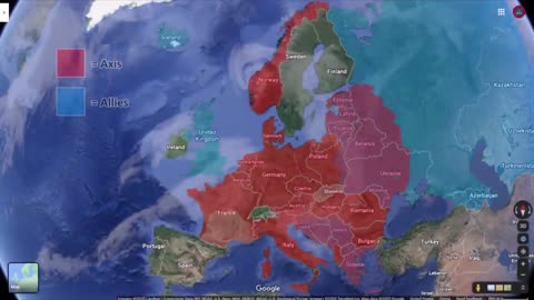 WW2 in 30 seconds using Google Earth