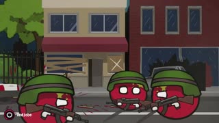 Zombie invasion of Asia and Europe. Countryballs All series