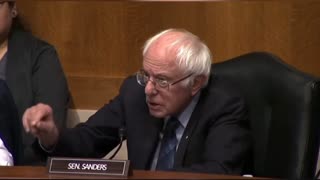 Bernie Sanders has to check Oklahoma Senator Mullin after he tries to fight a witness