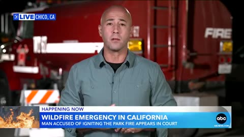 Arson suspect appears in court as California wildfire forces evacuations