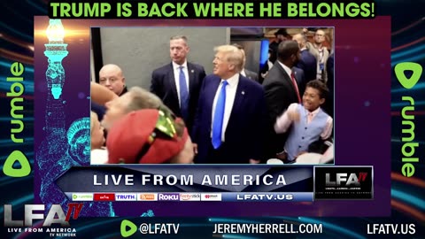 TRUMP IS BACK WHERE HE BELONGS!!