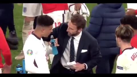 This clip England have just released of Southgate asking sancho,