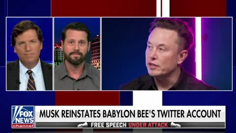 Tucker Carlson speaks with Seth Dillon about Elon Musk's reversal of his satire site's Twitter ban.