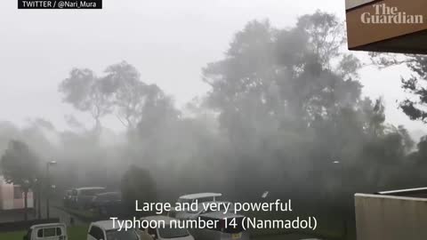 Typhoon Nanmadol hits south-western Japan