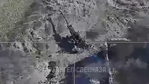 Destruction of another American 155-mm howitzer M777 with the help of the Lancet