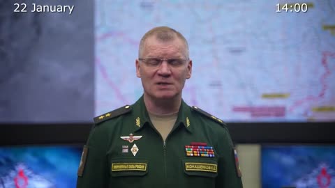 Russian Defense Ministry report on the progress in Ukraine (21 January 2023)