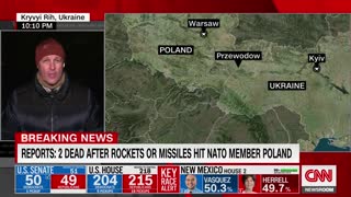 Rockets or missiles reported to have landed in Poland near Ukrainian border