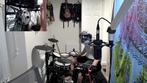 A quick drum then some enshrouded with the boys