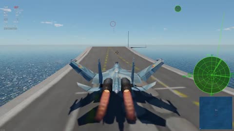 Playing as a Su-33 in War Thunder...... Foldable wings