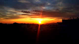 Sunset Over Athens