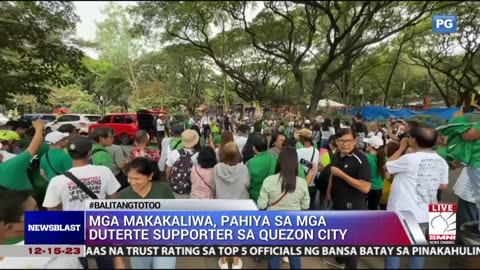 PANOORIN | Mga makakaliwa, pahiya sa mga Duterte supporter sa Quezon City